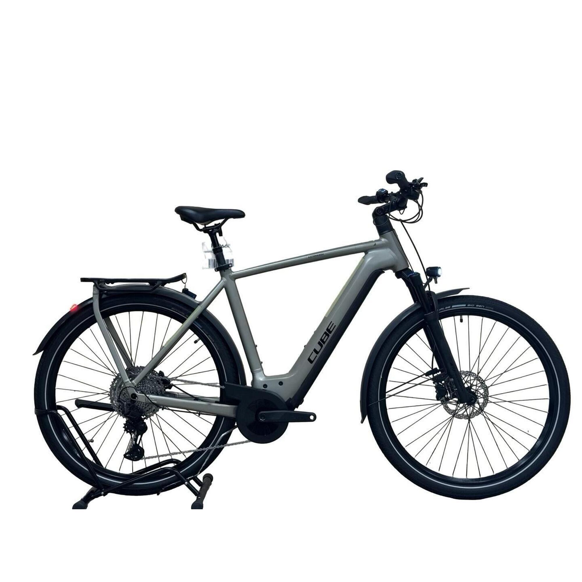 Cube - Reconditionné - Vélo Électrique Cube Kathmandu Hybrid Pro 750 Xt - Comme Neuf - Vélo Ville - Beige|noir - Decathlon