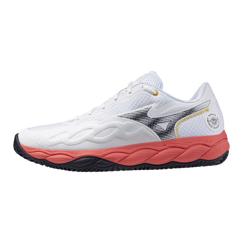Mizuno - Chaussures De Tennis Mizuno Wave Enforce Court - Chaussures De Sport - Blanc|noir|orange - Decathlon