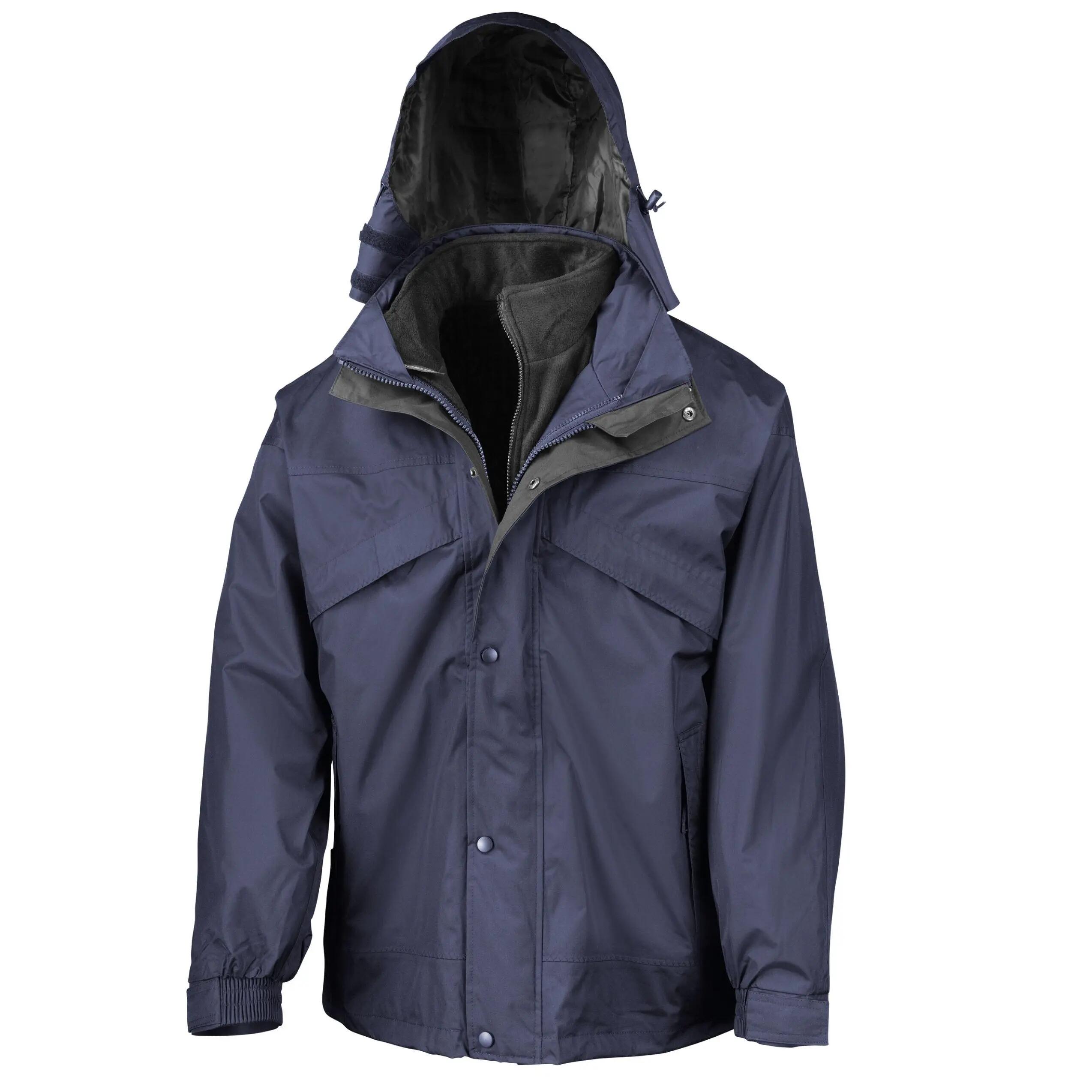 Giaccone 3 In 1 Impermeabile Result Blu Navy 2/3