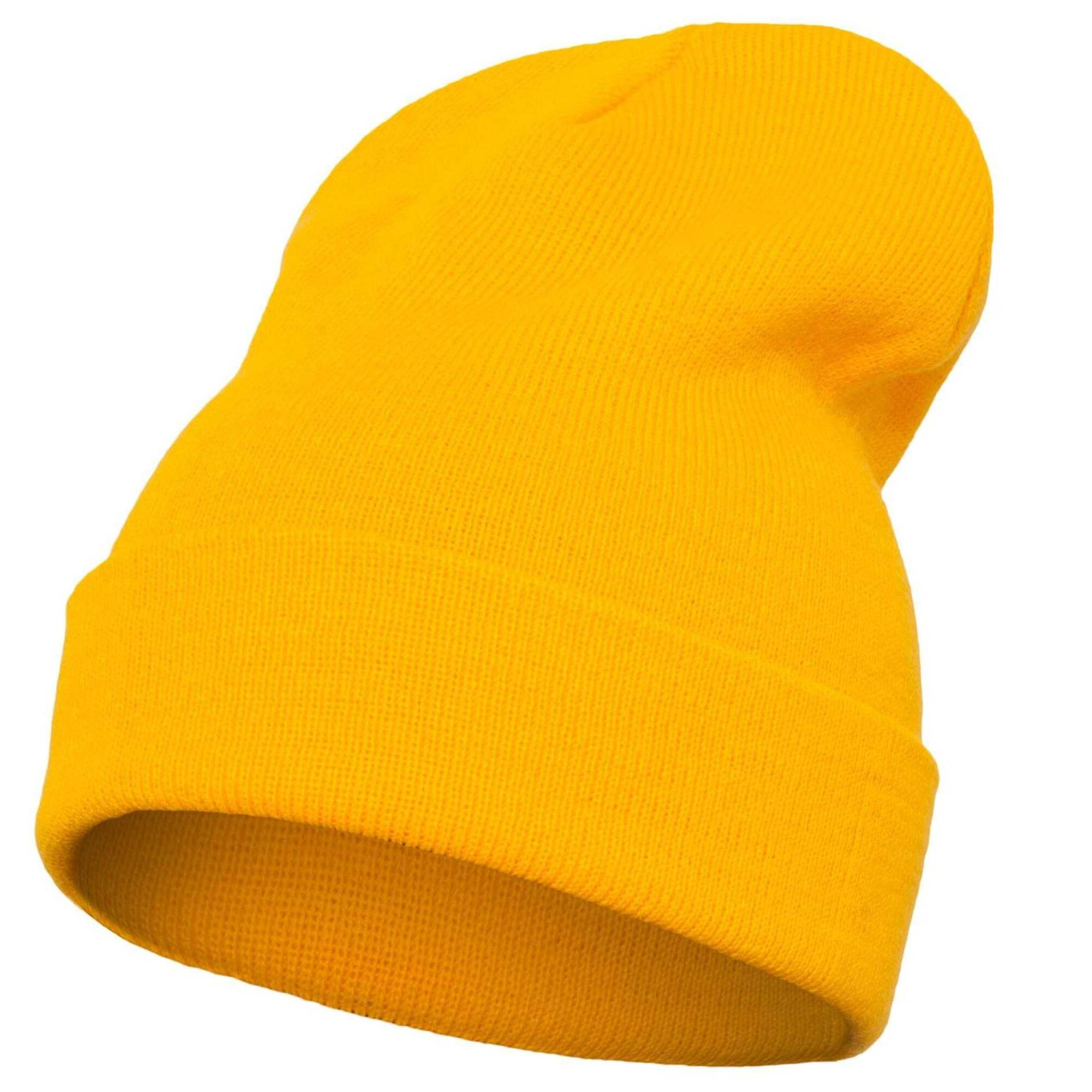 Mütze für HerrenDamen Unisex, Mit Bündchen, Jerseyware Damen und Herren Gold 2/2