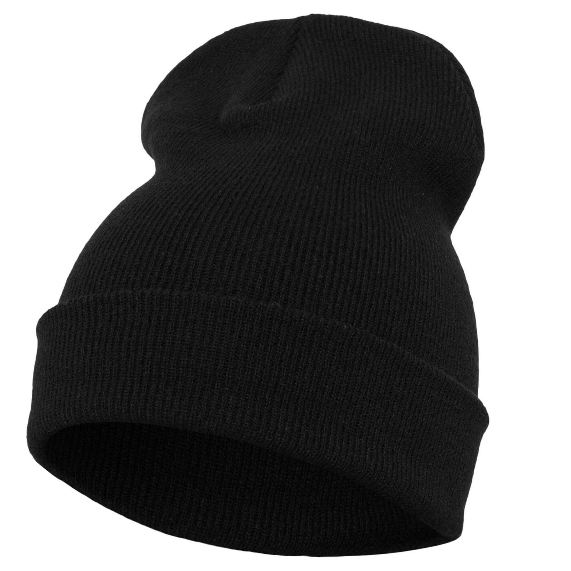 Mütze für HerrenDamen Unisex, Mit Bündchen, Jerseyware Damen und Herren Schwarz 2/2