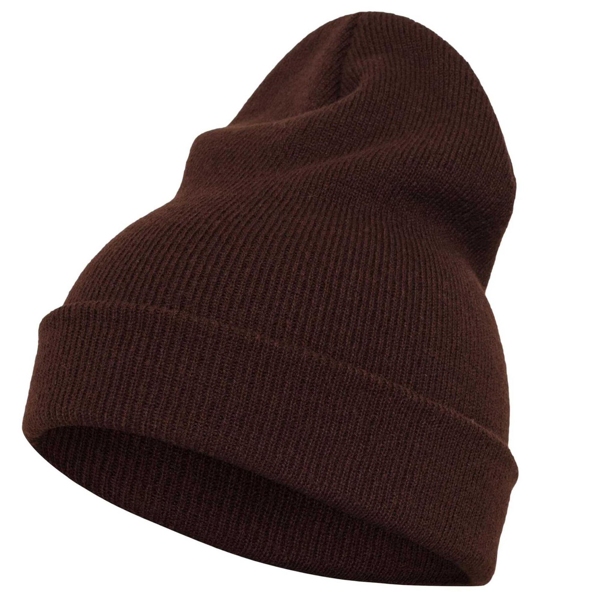 Mütze für HerrenDamen Unisex, Mit Bündchen, Jerseyware Damen und Herren Braun 2/2