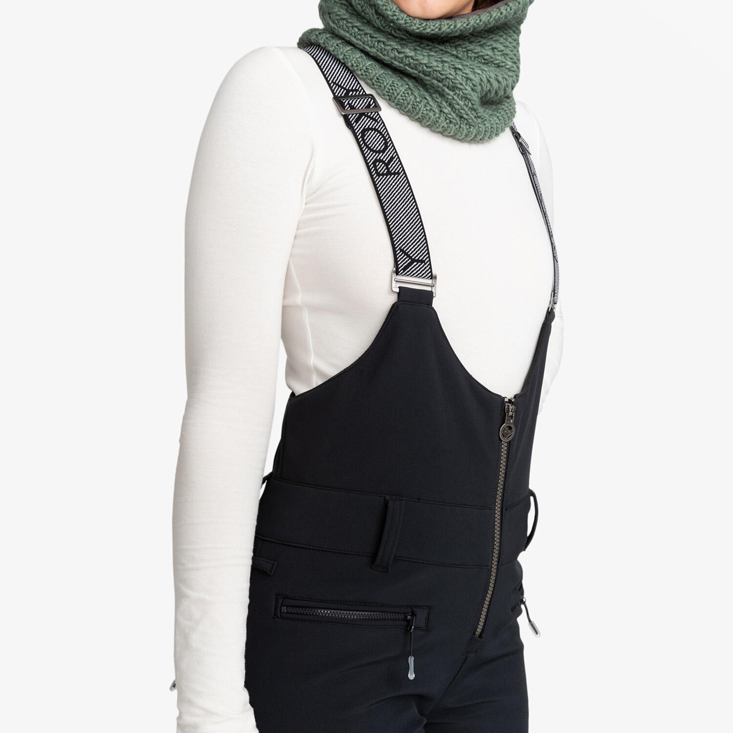 Spodnie narciarskie snowboardowe ROXY damskie ocieplane wodoodporne szelki 3/7
