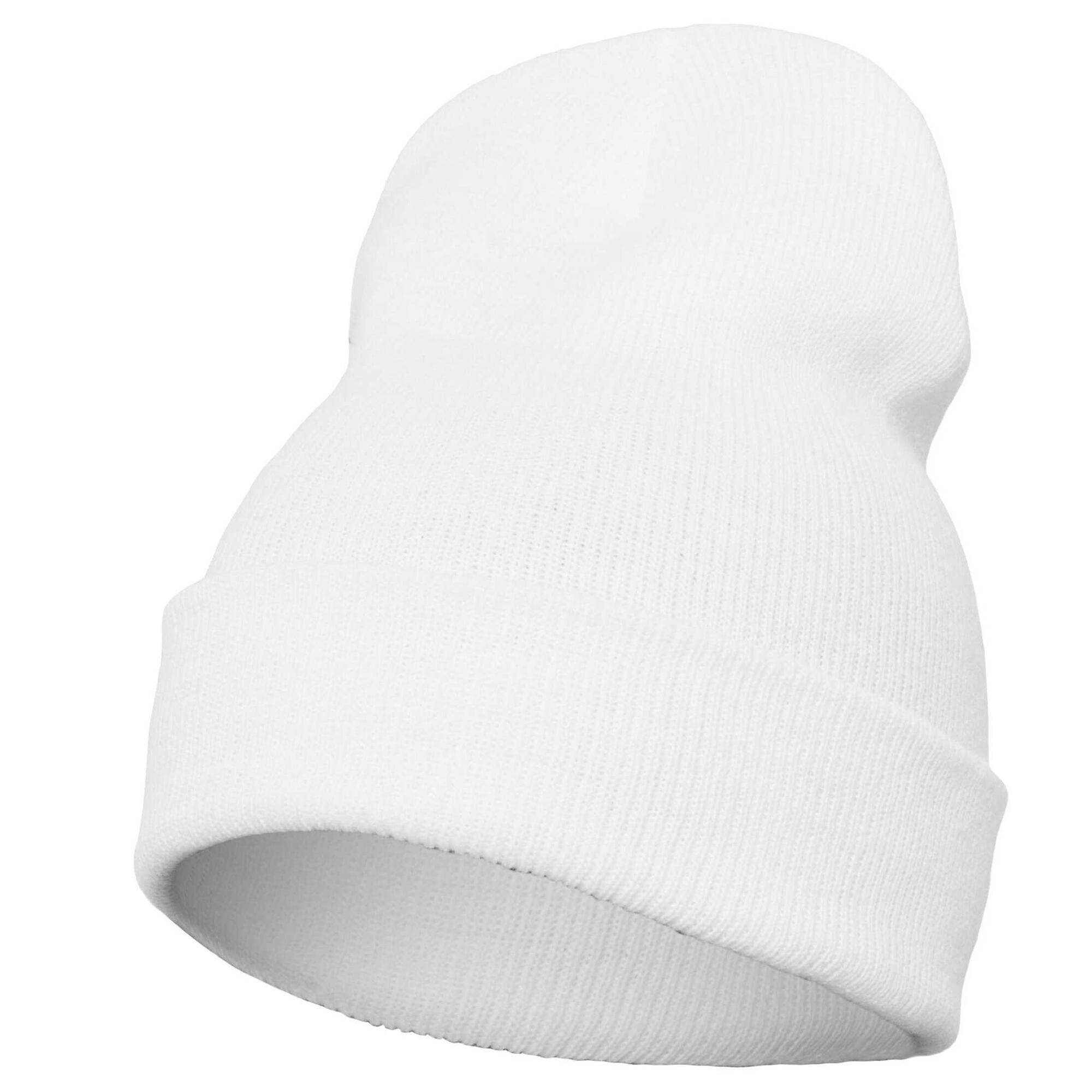 Mütze für HerrenDamen Unisex, Mit Bündchen, Jerseyware Damen und Herren Weiß 2/2