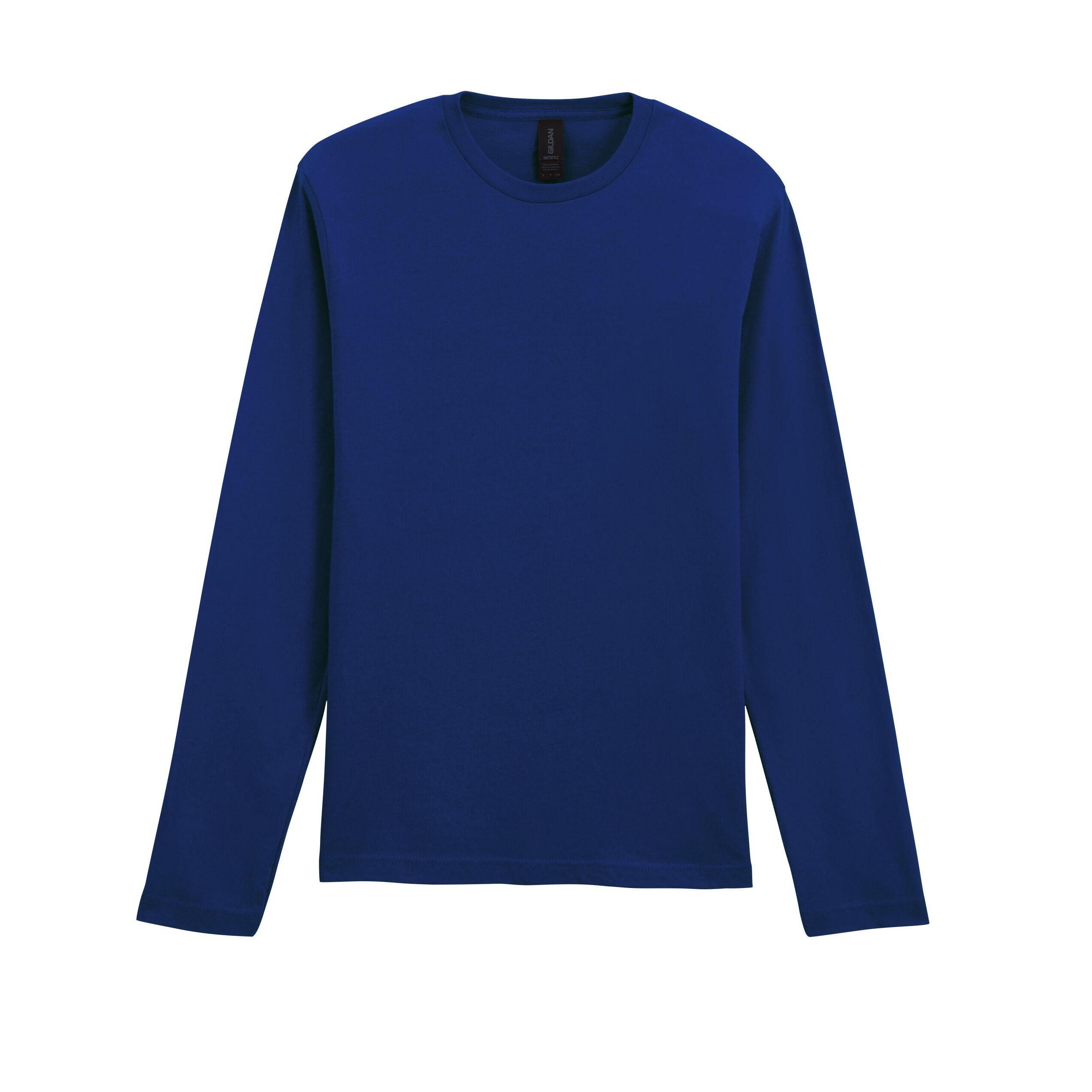 Mens Soft Style Long Sleeve TShirt (Navy Blue) 2/2