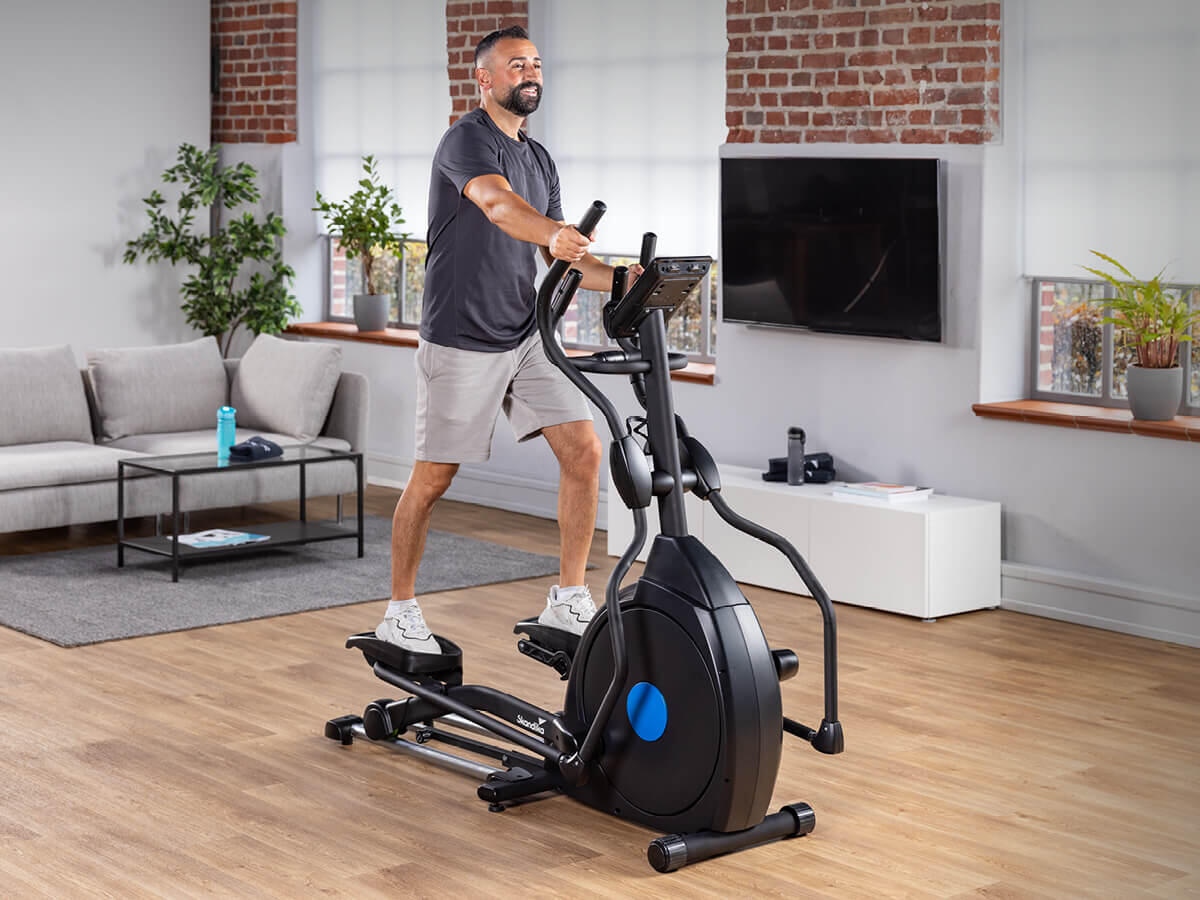 Vélo elliptique CardioCross Carbon Champ - Pliable - Inertie 24,5 kg - connecté 2/9