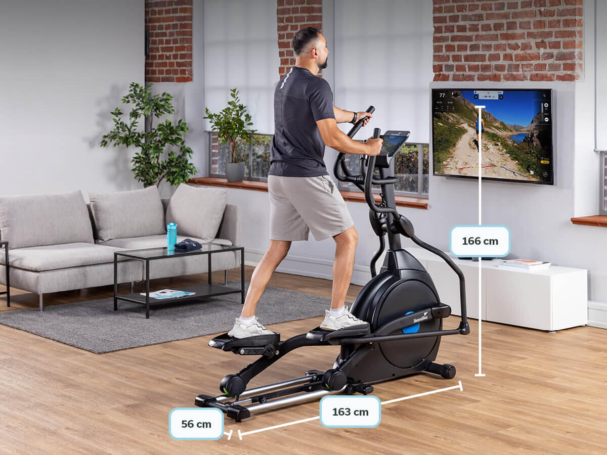 Vélo elliptique CardioCross Carbon Champ - Pliable - Inertie 24,5 kg - connecté 6/9
