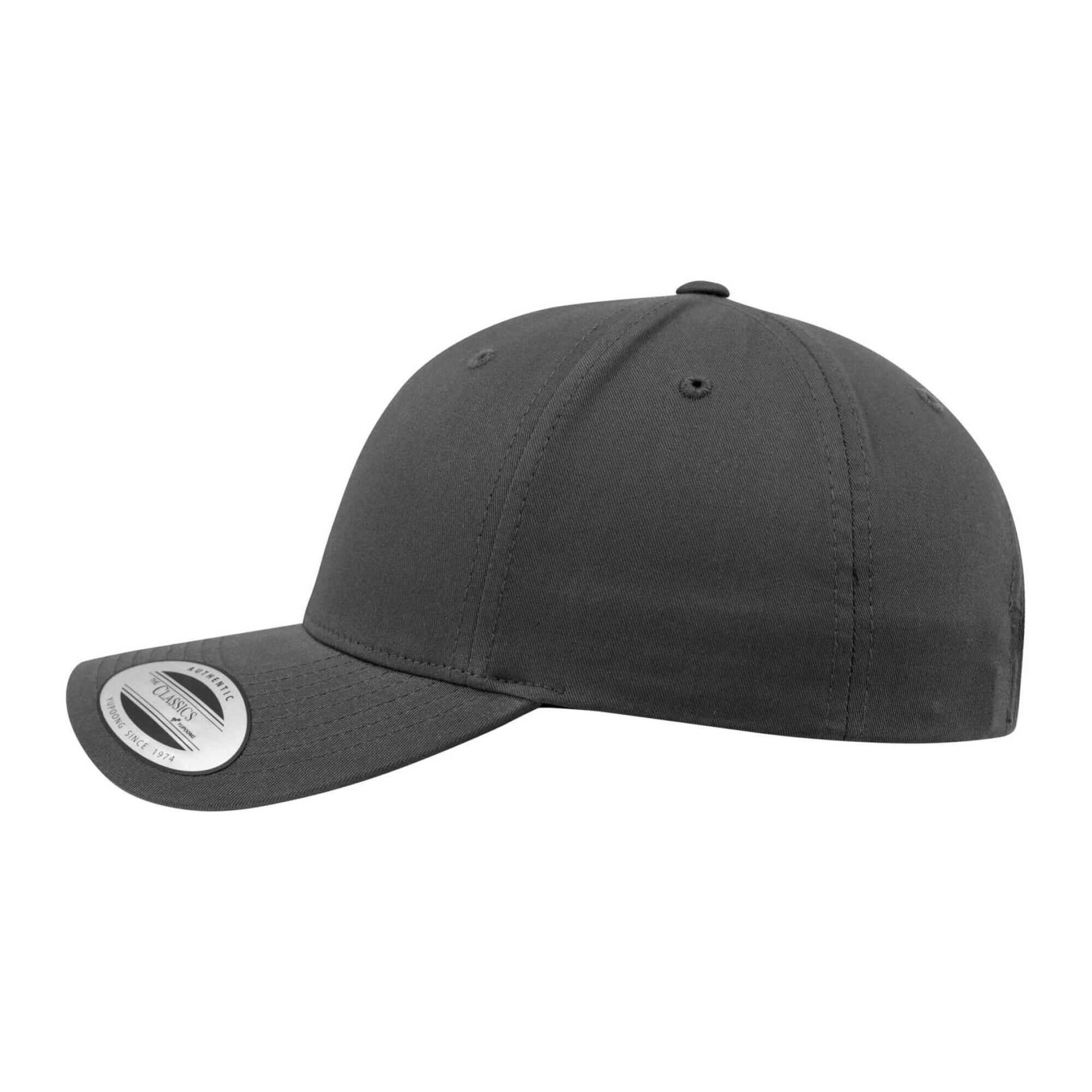 Classic Curved Snapback Baseball Cap (Charcoal) 3/5