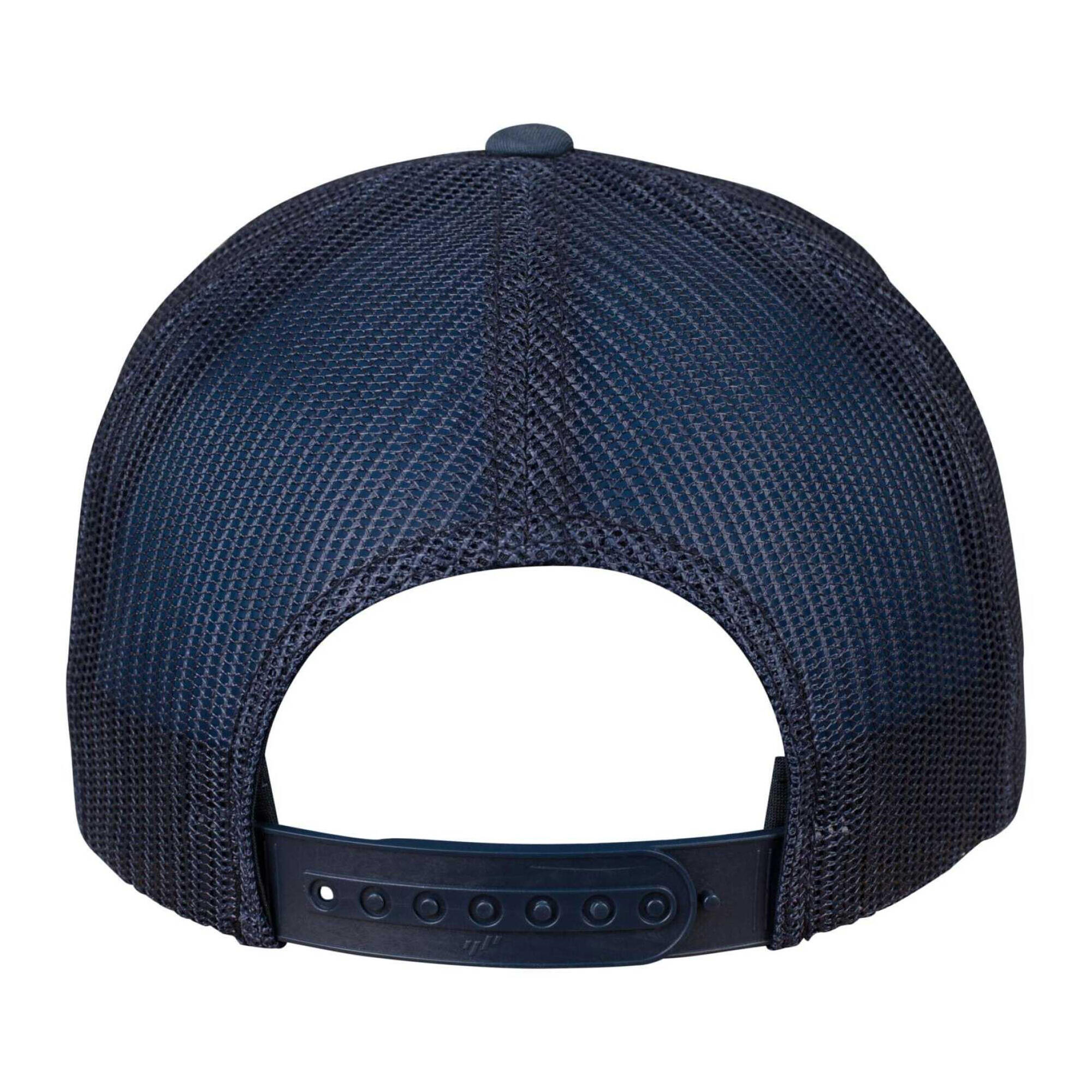Trucker Cap für HerrenDamen Unisex, Blockfarben Damen und Herren Marine/Weiß 2/4
