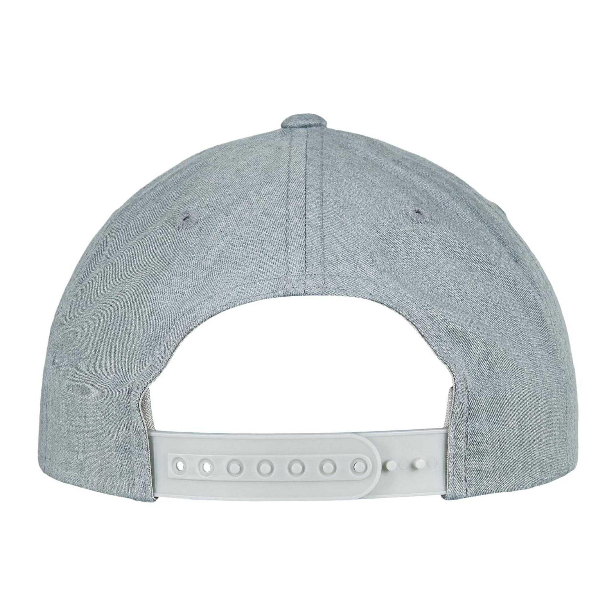 "Classic" BaseballMütze, Snapback Damen und Herren Grau meliert 2/4