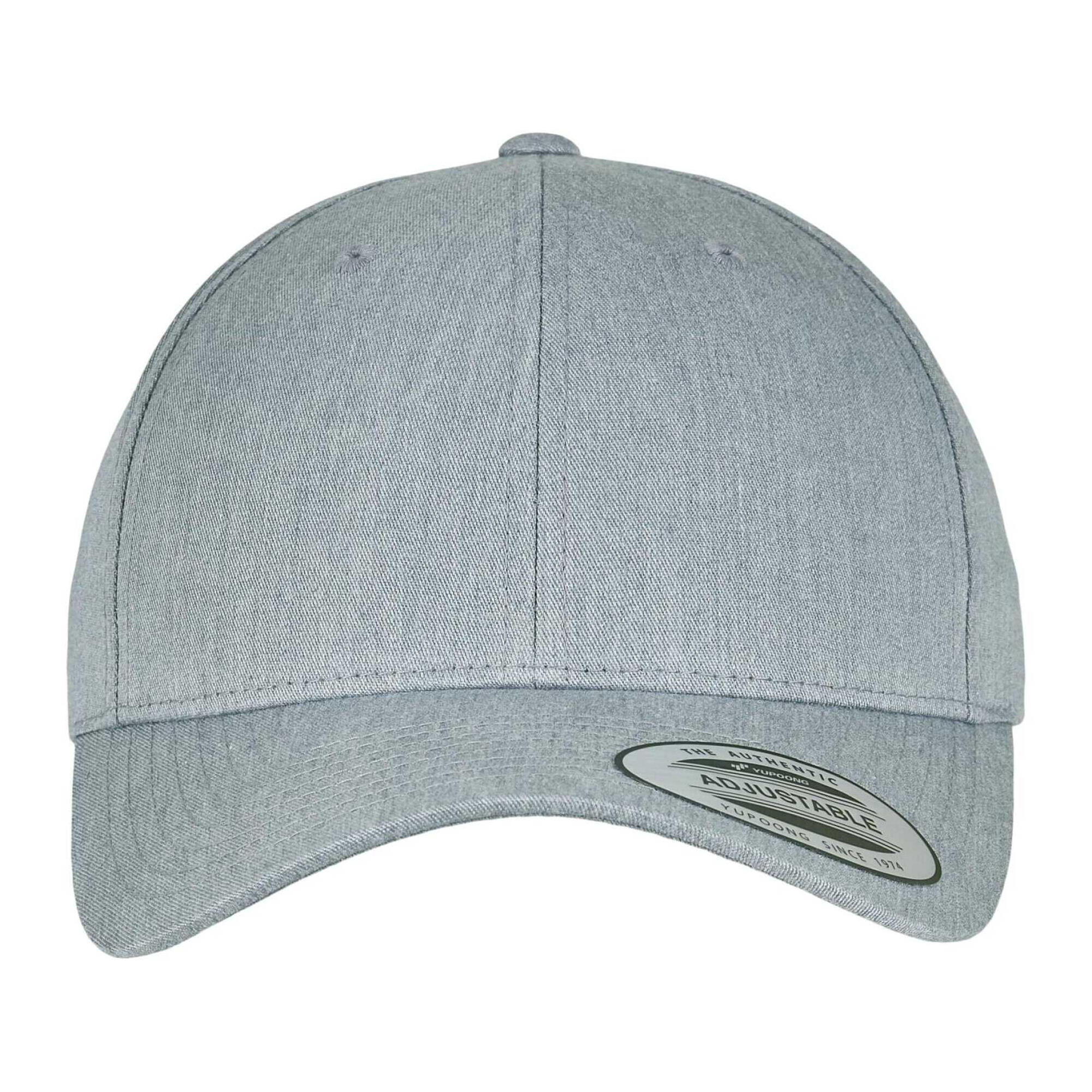 "Classic" BaseballMütze, Snapback Damen und Herren Grau meliert 4/4