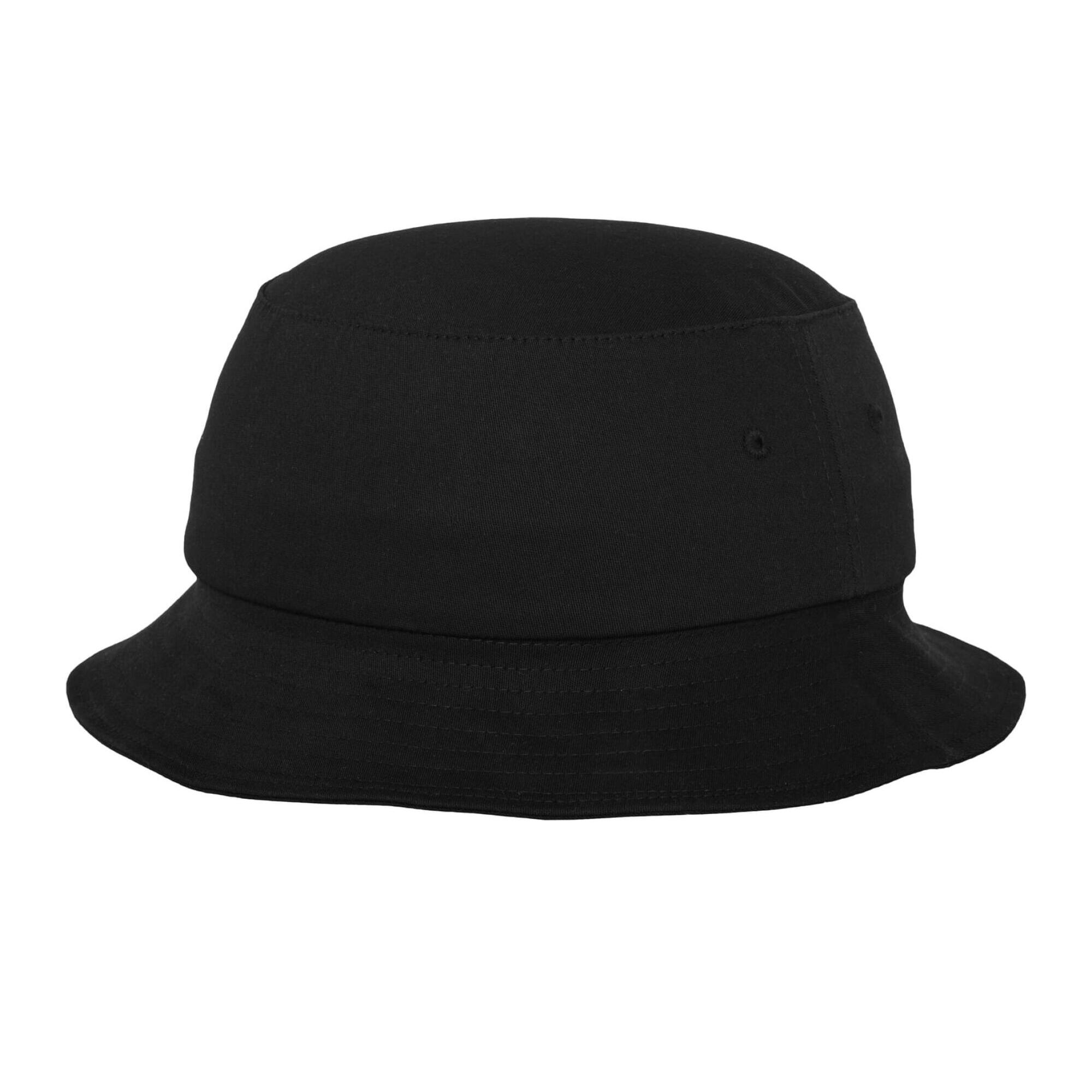 Unisex Adult Cotton Twill Bucket Hat (Black) 3/3