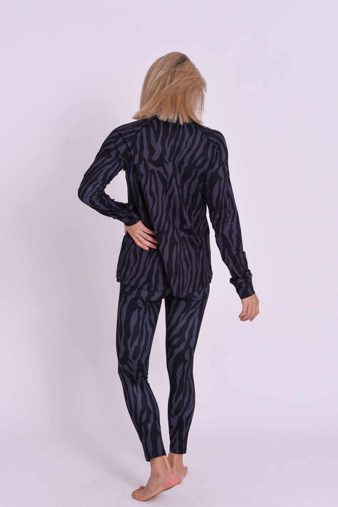 Dames Ski Functioneel Shirt Thermisch Black Tiger 4/6