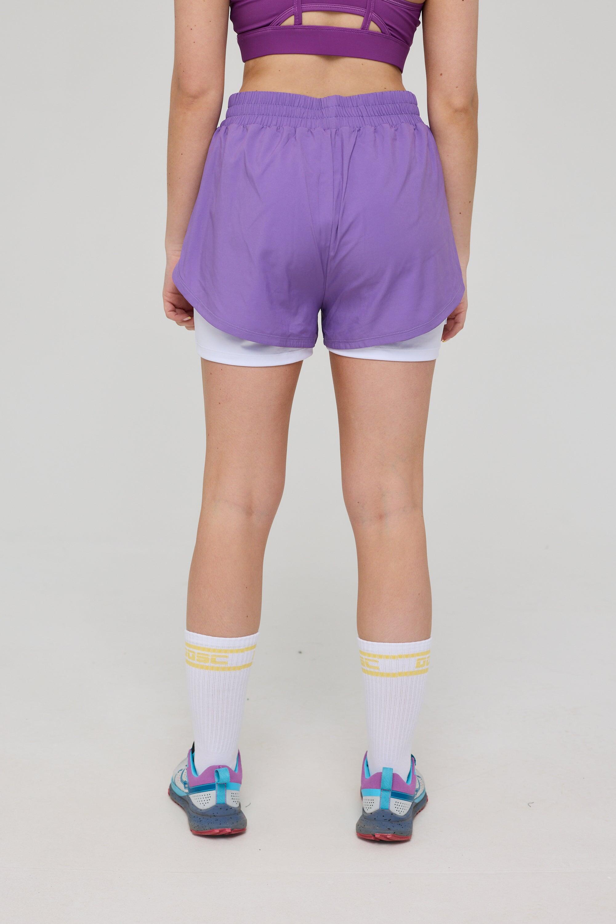 Short de running 2 en 1 Elite - Violet 9/9