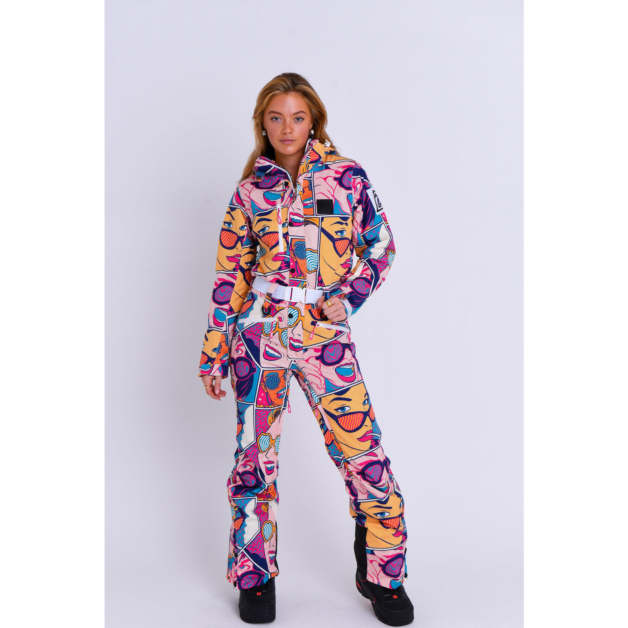 Oosc - Combinaison De Ski - Comic Book Candy Femme - Combinaison De Ski - Multicolore|rose|violet - Decathlon