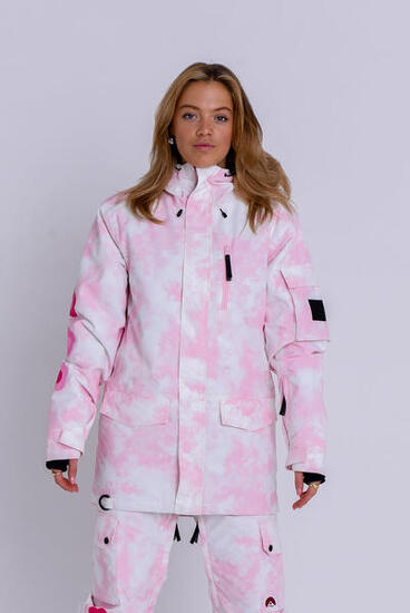Kurtka narciarska/snowboardowa Yeh Girl - Katie Ormerod Pink Tie Dye Signature