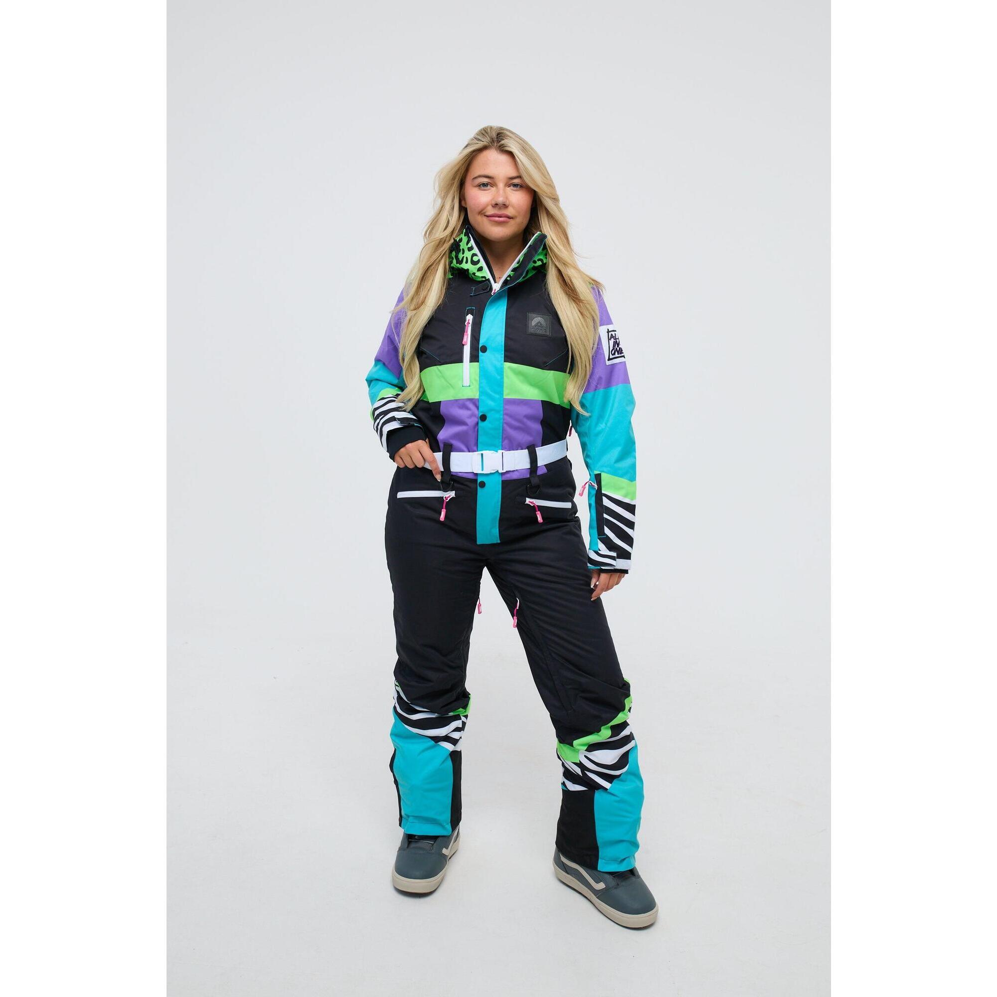 Oosc - Combinaison De Ski - Hotel California Shaped Femme - Combinaison De Ski - Multicolore|vert|violet - Decathlon
