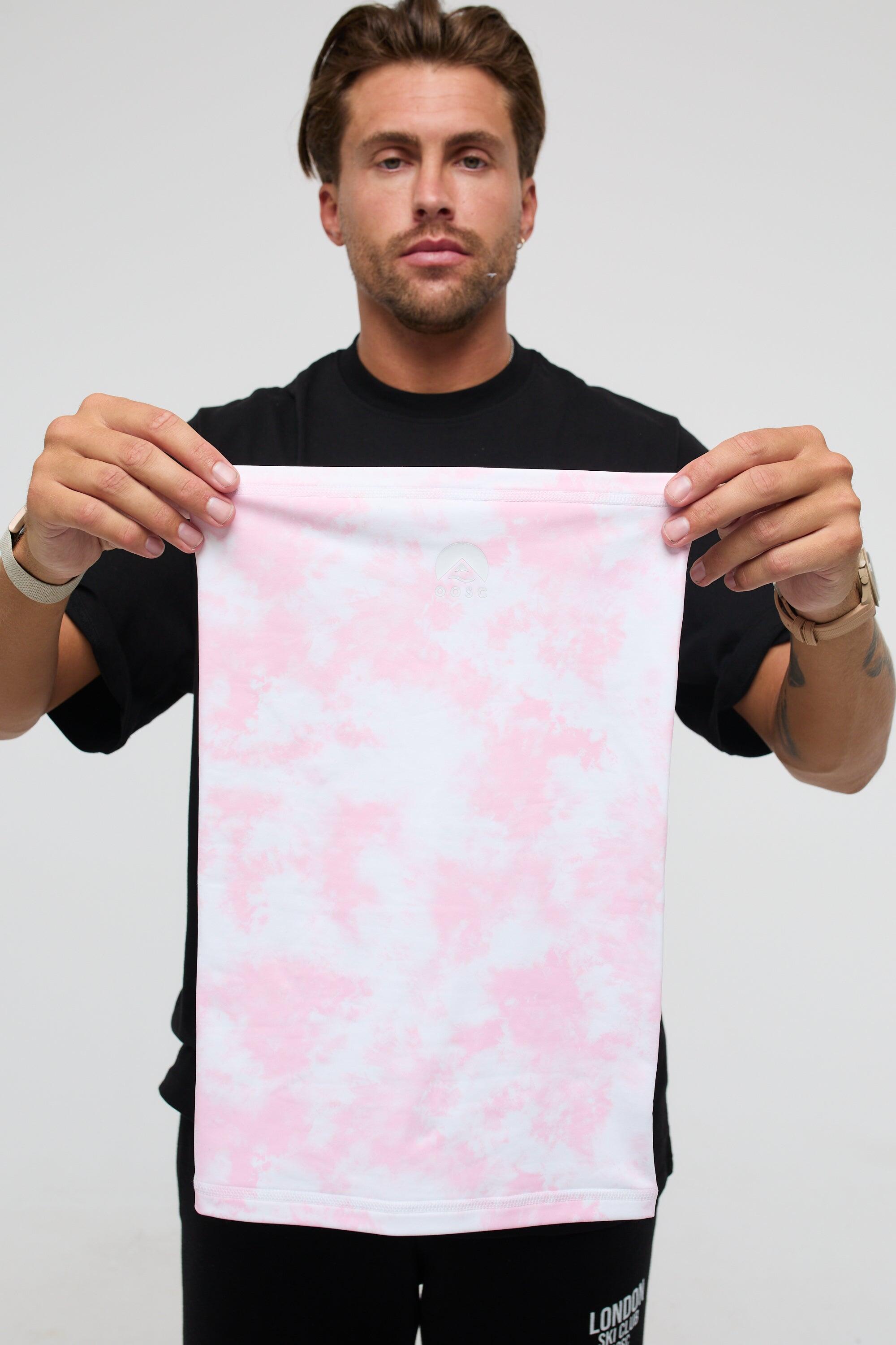 Ski Nekwarmer Pink Tie Dye 3/3