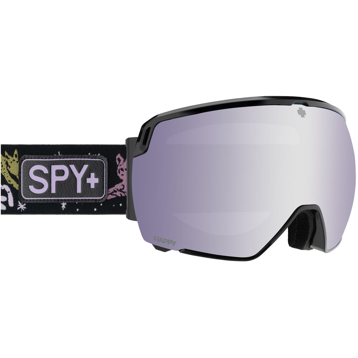 Spy - Masque De Ski Waypoint Snowcatz - Happy Bronze Pink Platinum Mirror - Masque De Ski - Gris|multicolore - 42 M/l - Decathlon