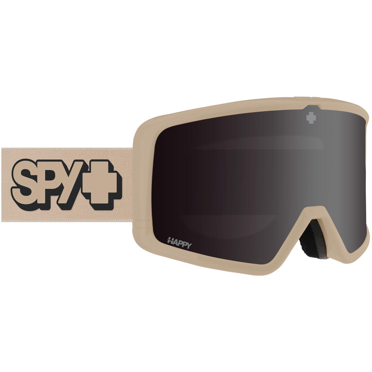 Spy - Masque De Ski Megalith Tan - Happy Ml Rose Black Mirror - Masque De Ski - Beige|jaune|noir - 42 M/l - Decathlon