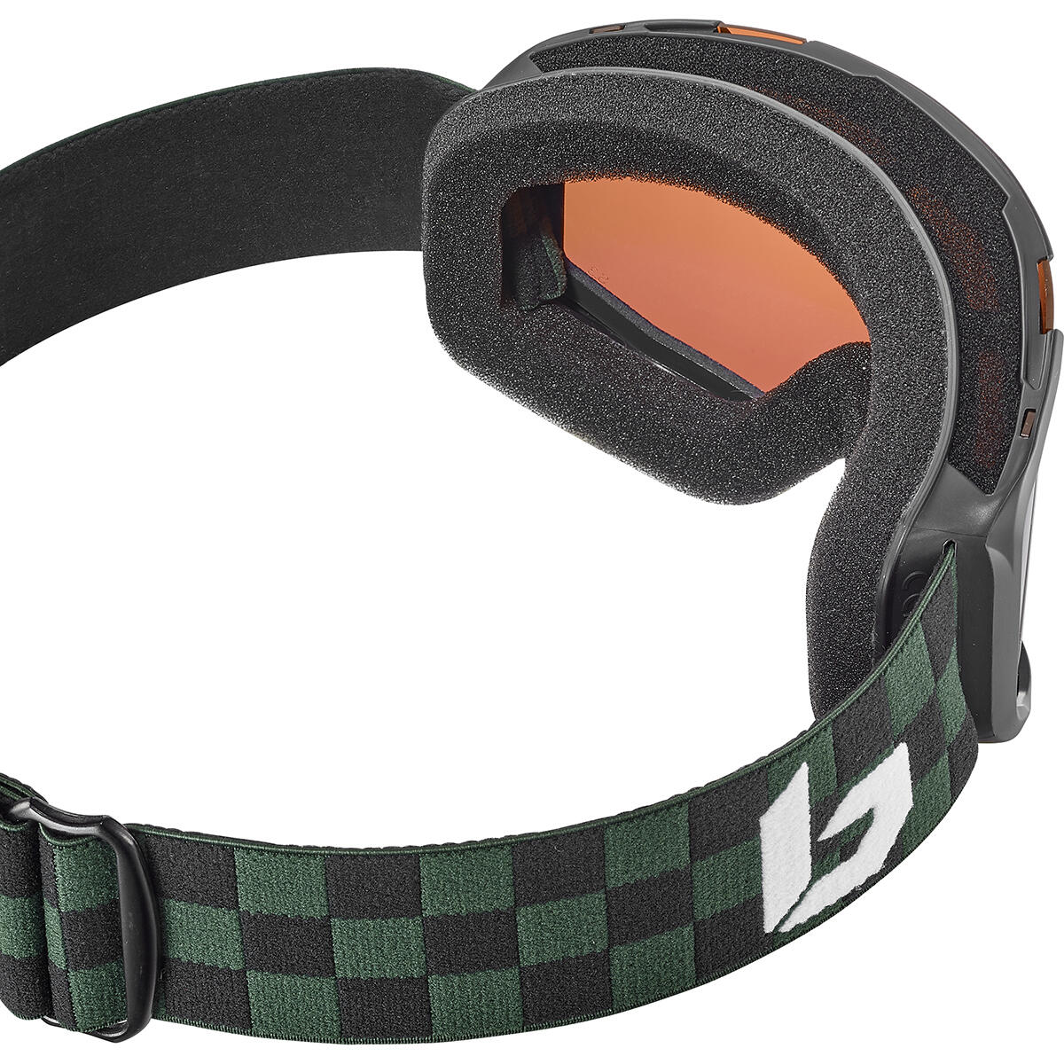 Skibril ROCKET Green Checkerboard Matte - Rosy Bronze cat 3 2/3