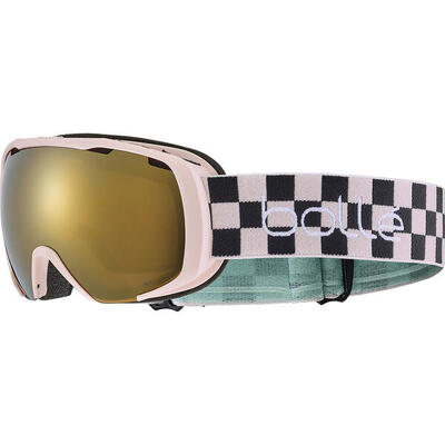 Skibril royal pink checkerboard - gold cat 3