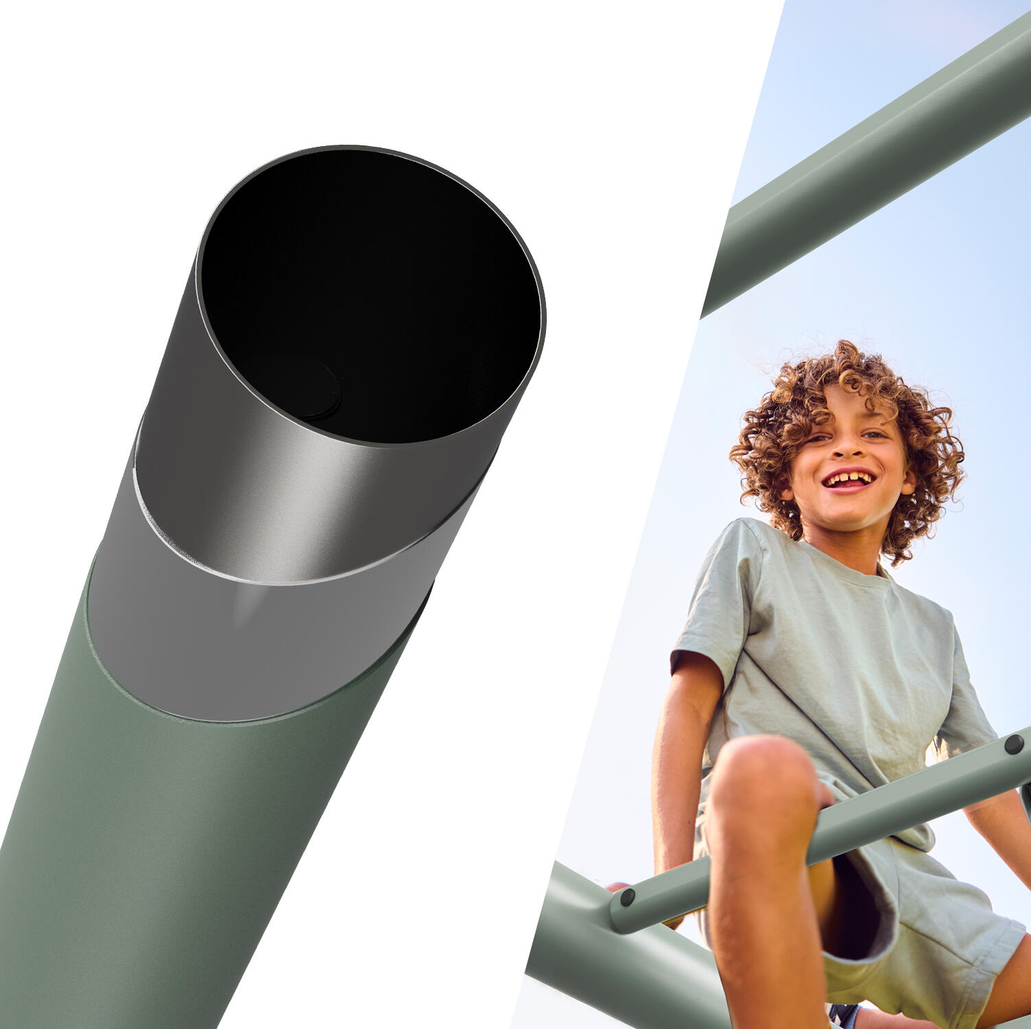 Speel- en Fitnesstoestel, PlayBase Wall Groen 2/7