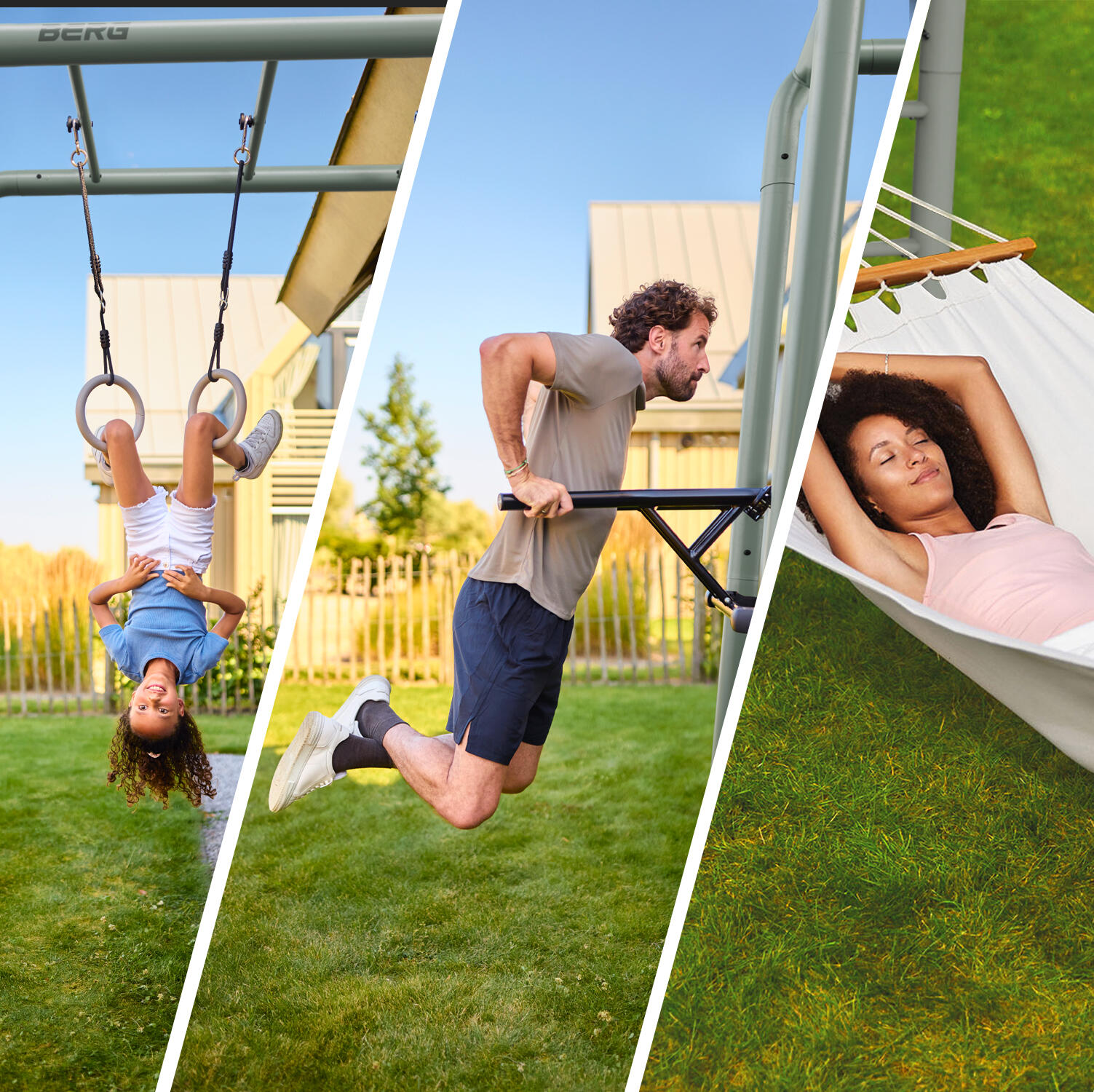 Plac Zabaw i Fitness, PlayBase Large + Peak set Zielony 3/7