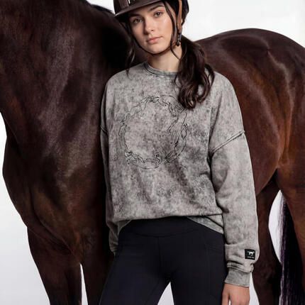 Sweat-shirt GALOP WEAR Wild Motion avec motif chevaux