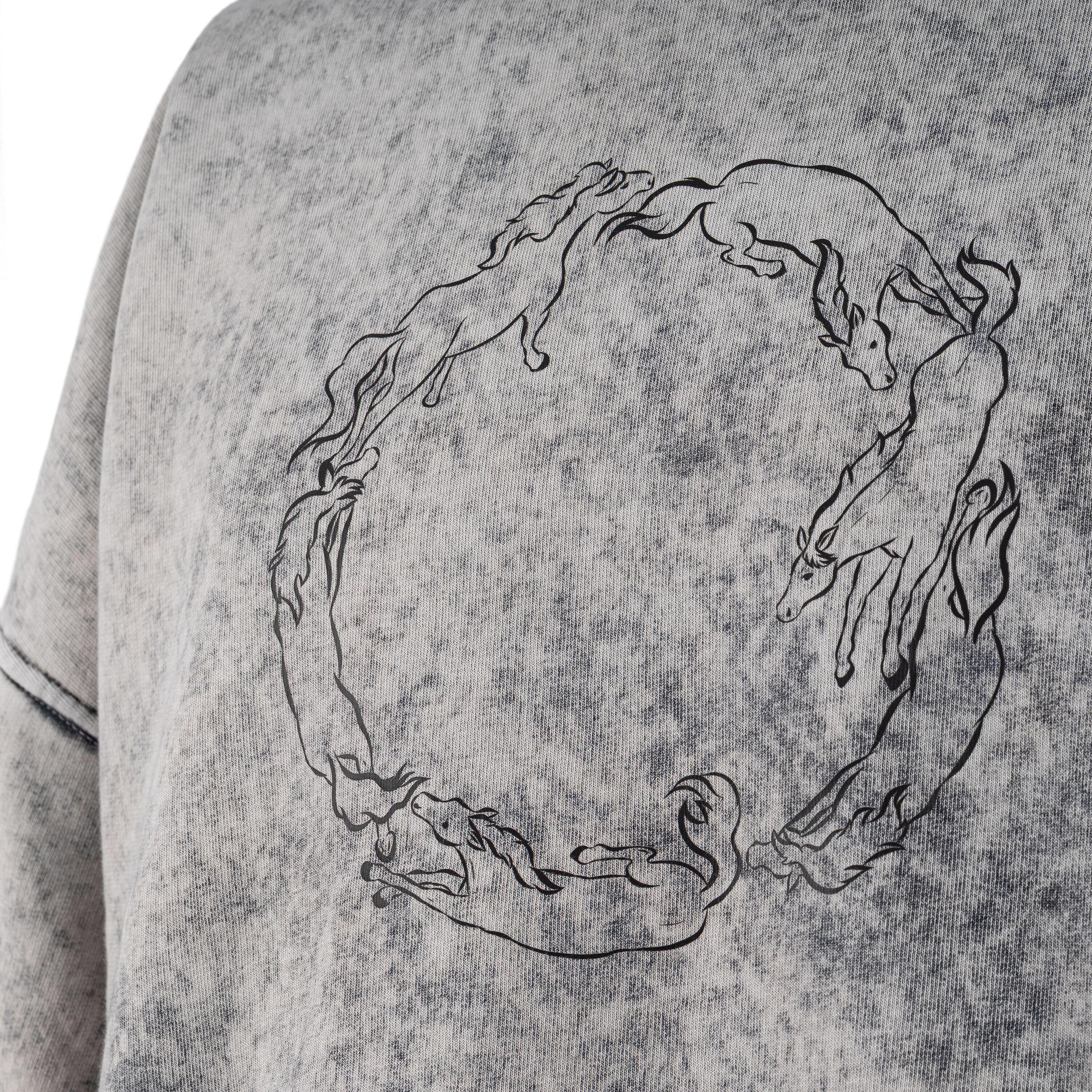Sweat-shirt GALOP WEAR Wild Motion avec motif chevaux 4/7