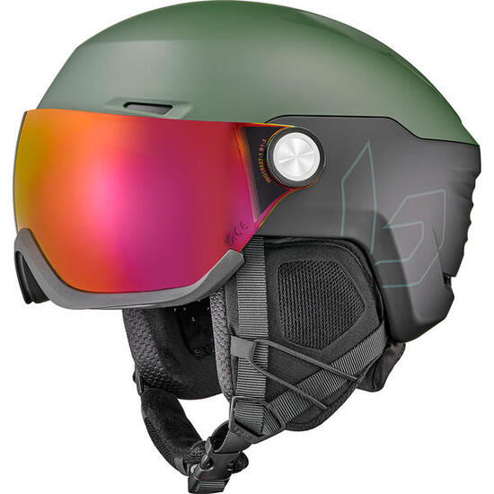 Casque de ski V-RYFT PURE Sun Forest Matte - Photochromic Red Cat 1 to 3