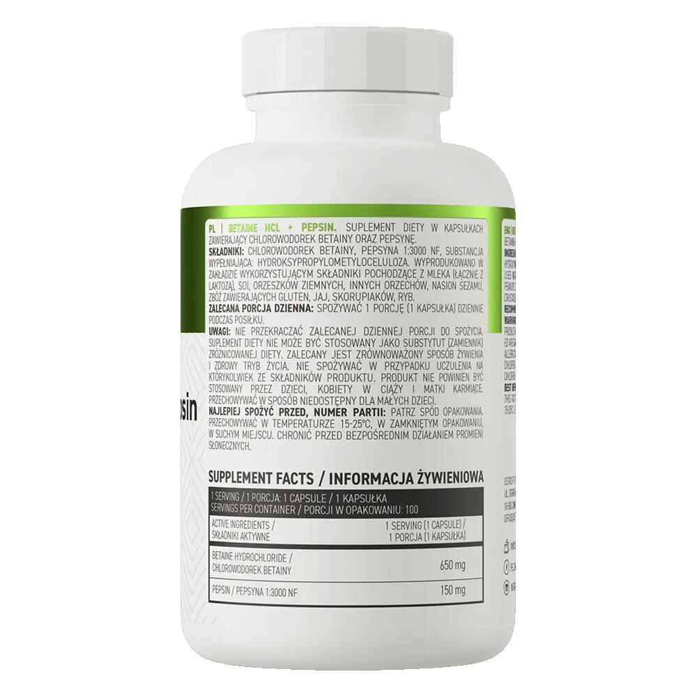 OstroVit Betaine HCl + Pepsin 100 kapszula 3/3