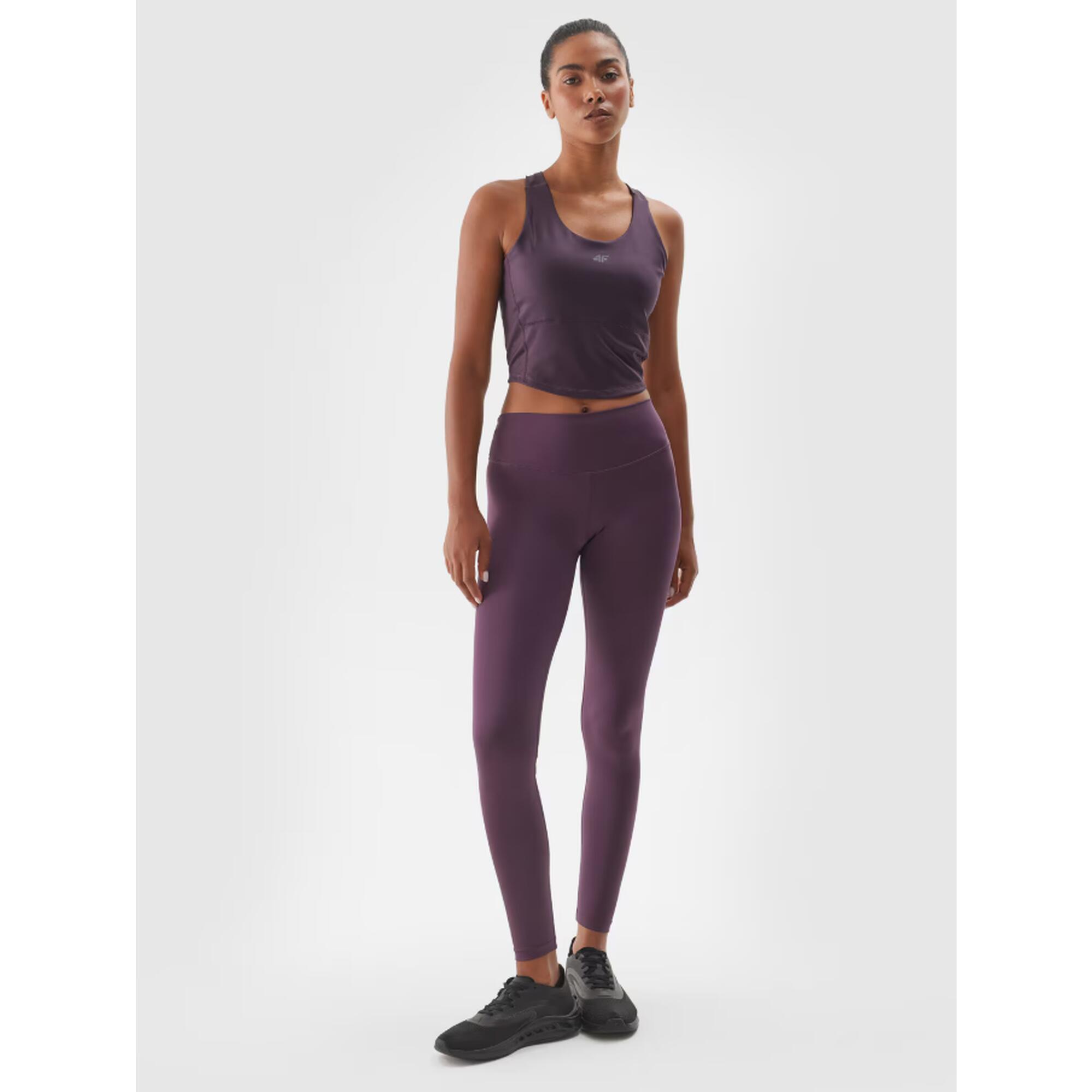 4F Dámské legíny na jógu a pilates 4F se středním pasem