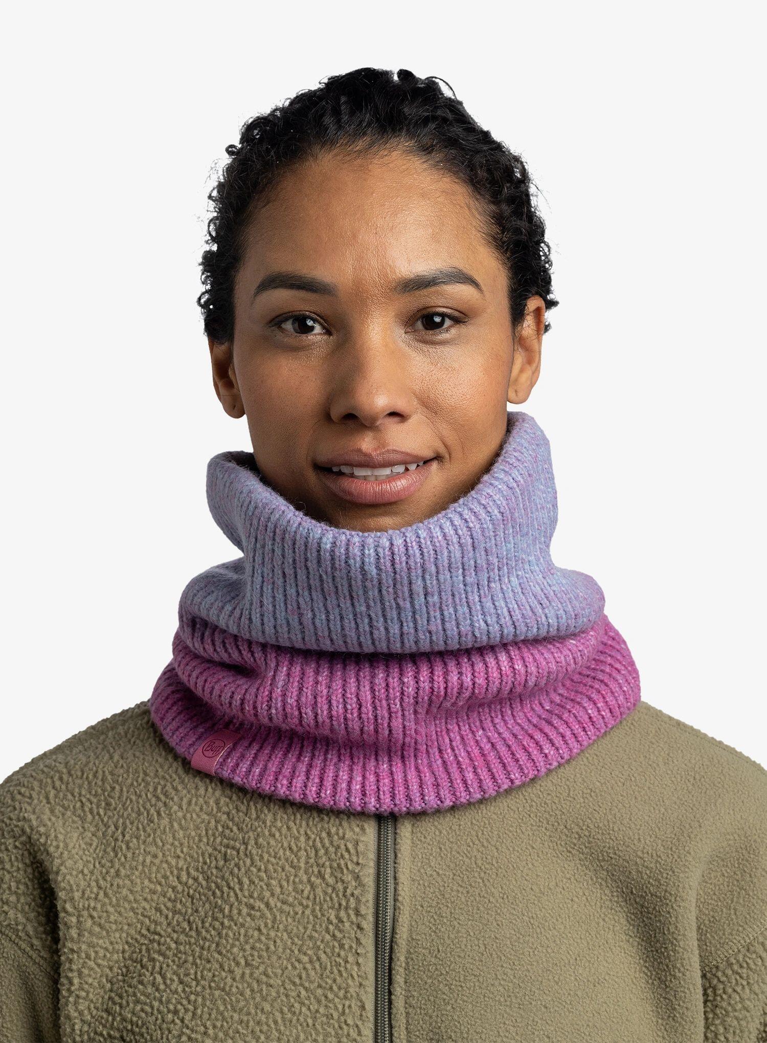 Bandana BUFF KNITTED & FLEECE NECKWARMER MARIN ORCHID 4/7