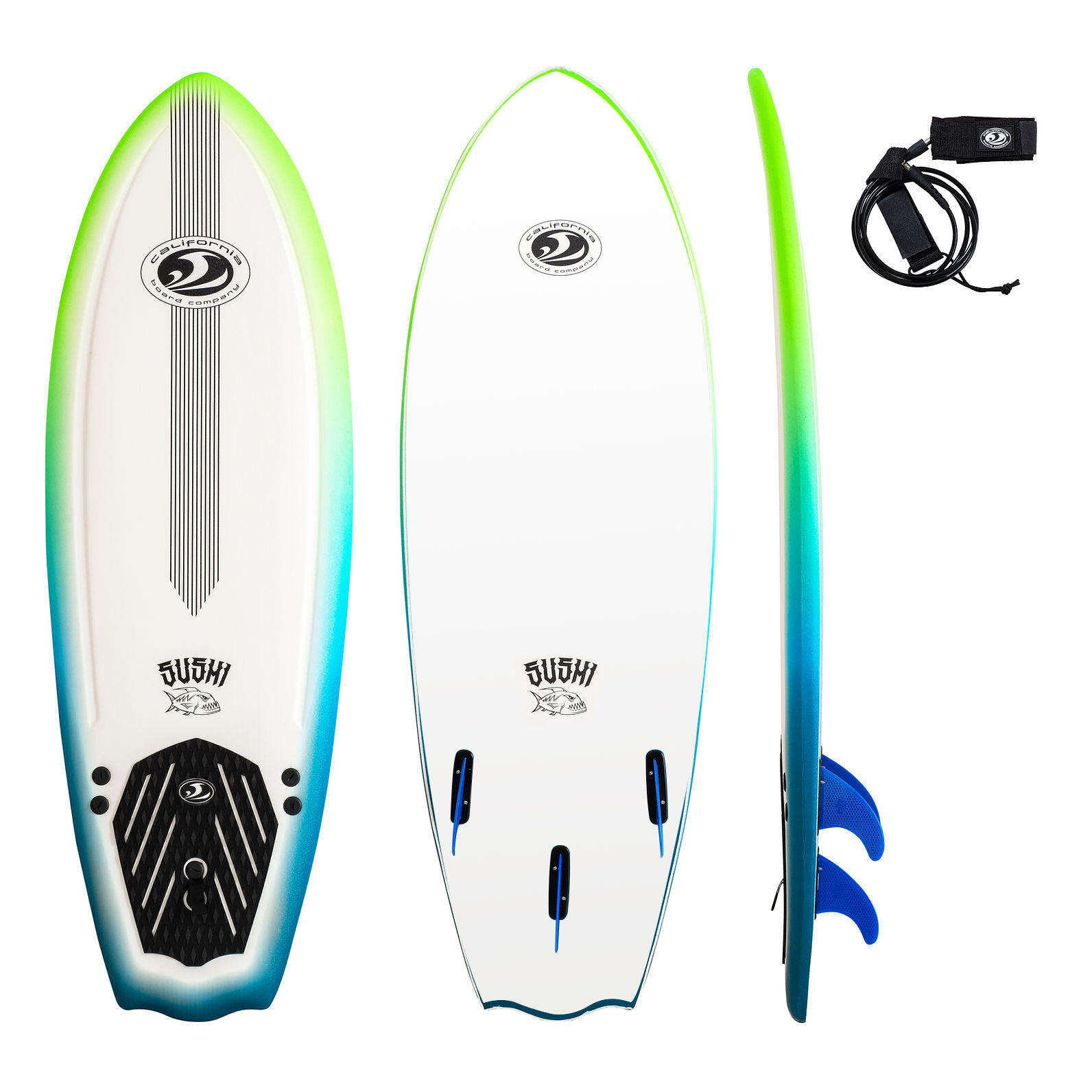 CBC - Sushi Fish Tabla de surf Softboard 5'8 - Graphic | Decathlon