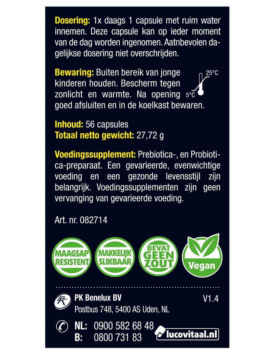 Lucovitaal Super Pre & Probiotica 120 miljard bacteriën 3/5