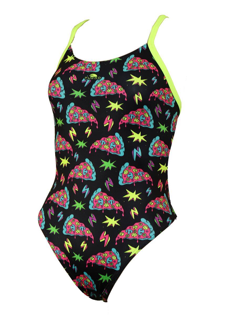 Fato de banho Turbo Space Pizza Mulher Amarelo EU 38 3/6