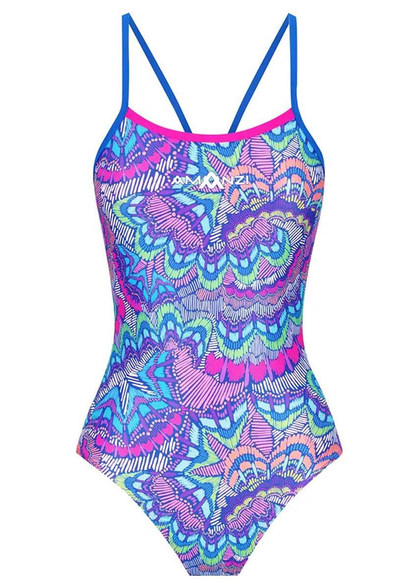 Maillot AMANZI Fiesta Proback une pièce fille UK 24 EU 34 2/6