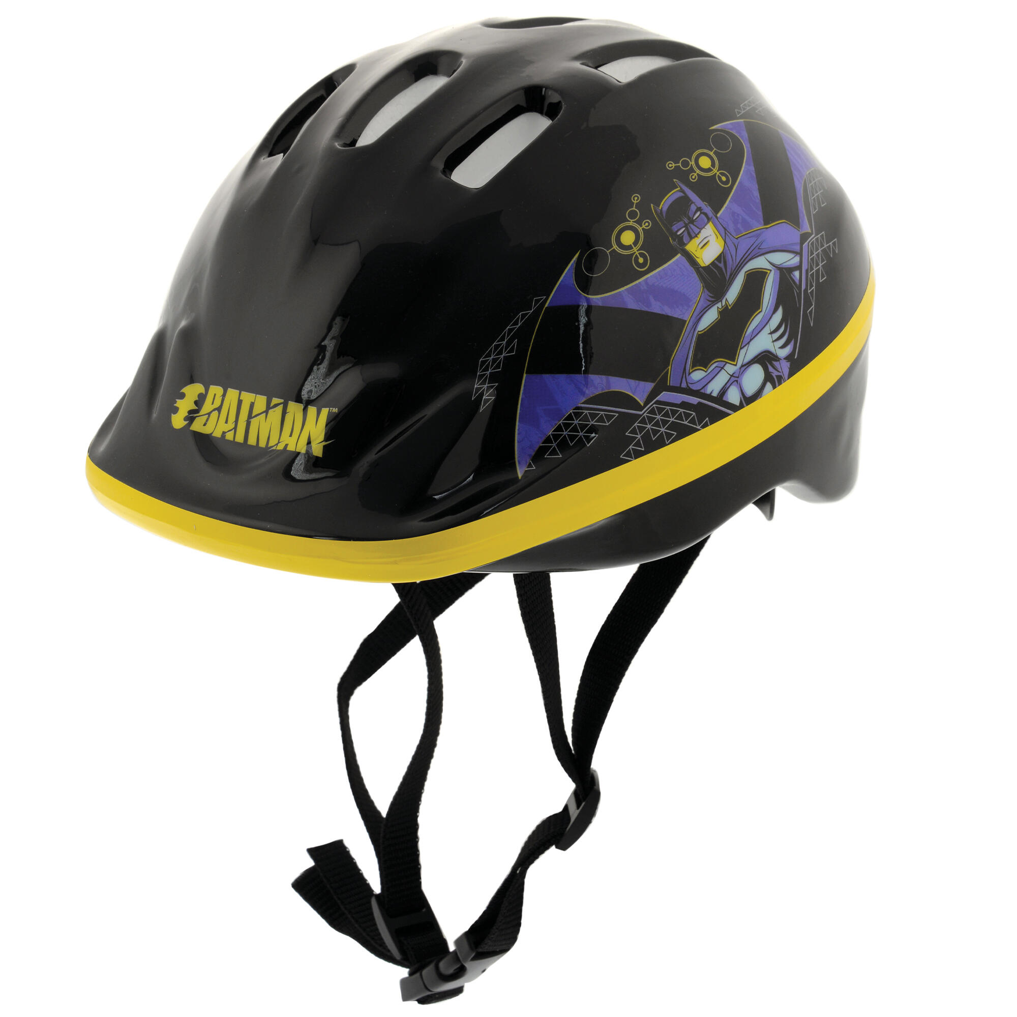 batman kids bike helmet Batman Kids Safety Helmet 52-56cm - Black/Yellow