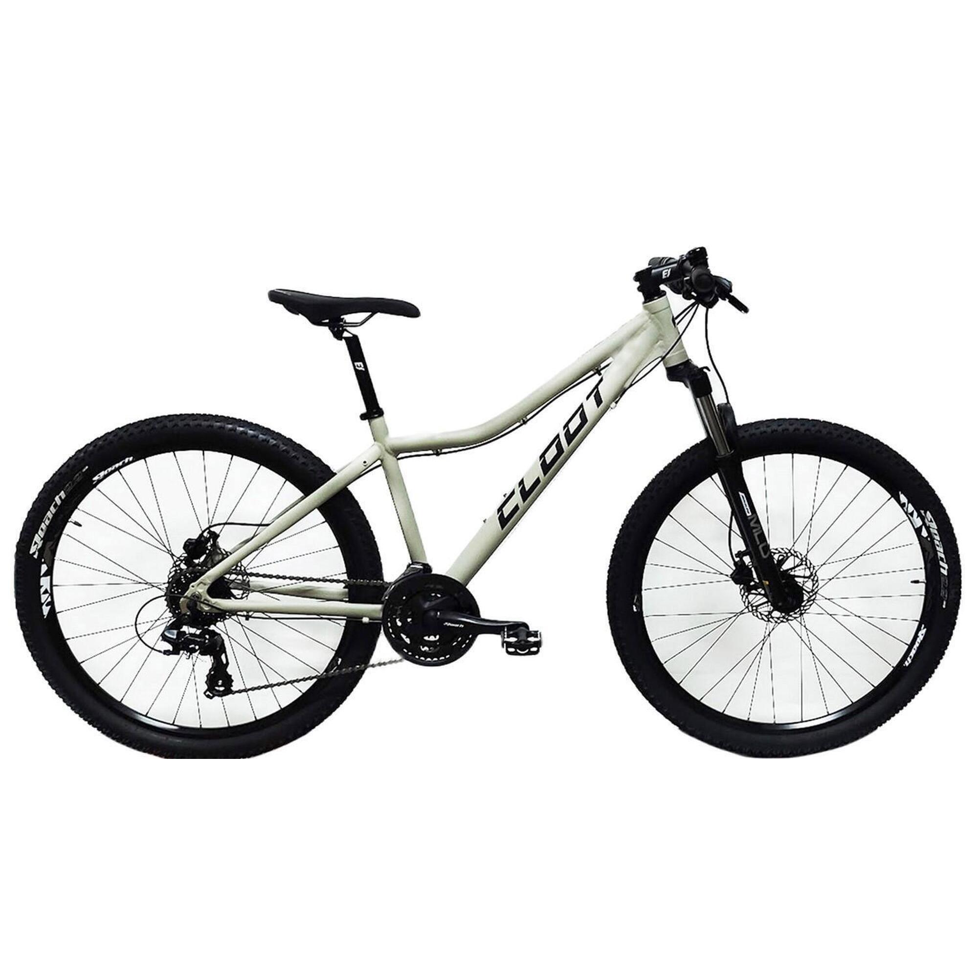 Cloot Bike - Velo Cloot 27.5" Vtt Trail 7.0 Shimano 24 - Vélo Tout Terrain - Beige - Petit - Decathlon