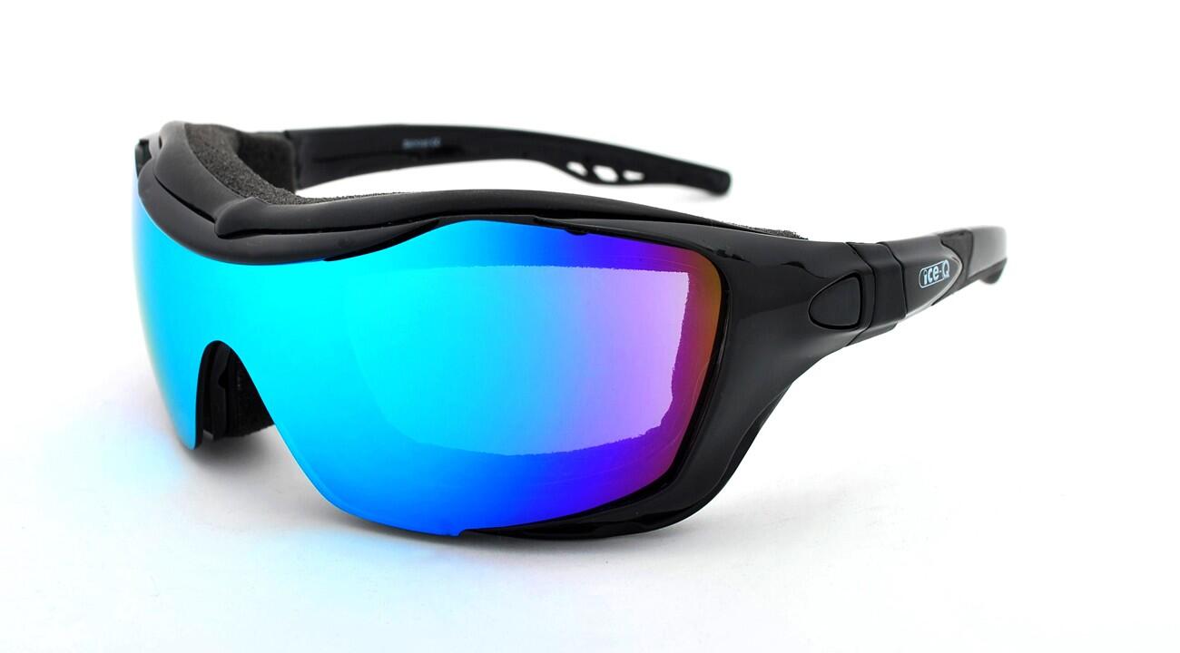 Okulary narciarskie Ice-Q Ski'N'Roll-3 Yellow Clear S1/Blue Revo S3 5/7