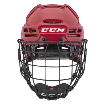 CCM - Casco da hockey su ghiaccio Tacks 910 Combo - Rosso - L - 585-63 cm