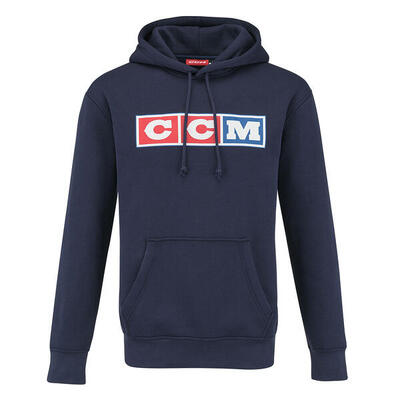 Ccm - heritage 3 block pullover hoodie - volwassenen - navy - xl
