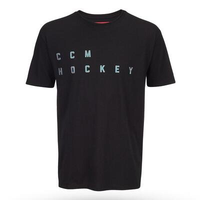 Maglietta CCM Blackout Hockey per adulti nera taglia L