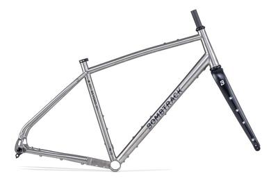 Bombtrack Beyond TI Rahmen + Gabel-Set – Titan / Schwarz – XL – 56 cm