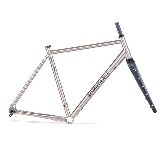 Bombtrack Hook Ext Ti Rahmen-Gabel-Kit Titan/Schwarz L - 57