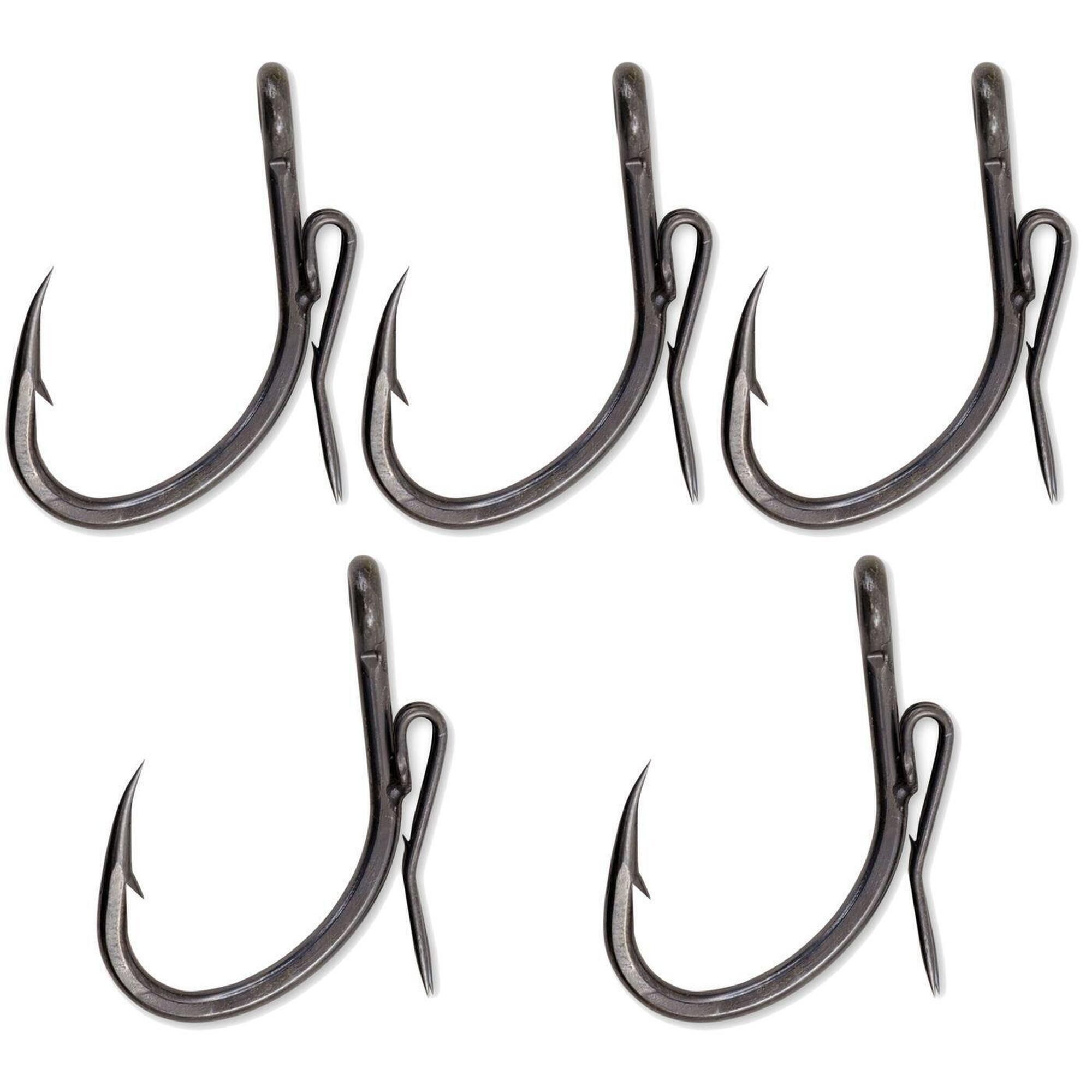 Black Cat - Chat Noir Gripper Ghost Dg Coating 5pcs Hooks - Hameçons - Noir - 1/0 - Decathlon