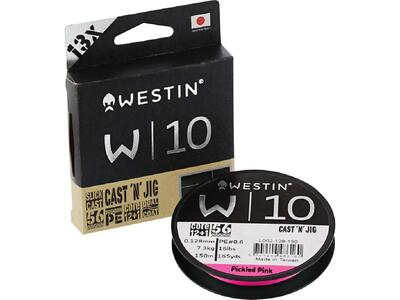 Westin w10 13-braid cast 'n' jig pickled pink 110m 0.08 mm 6.0kg