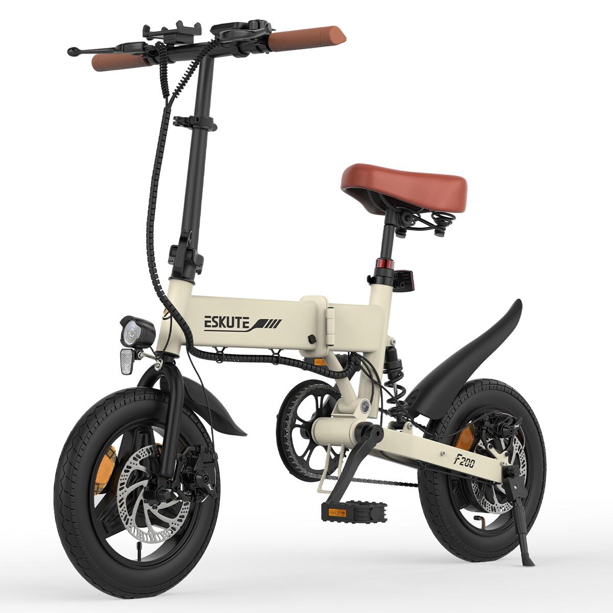 Bicicletta elettrica pieghevole ESKUTE F200 250W 36V 7.8Ah 2/7