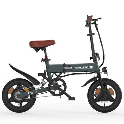 Eskute f200 250w stads e-bike, 36v 7.8ah inklapbare elektrische fiets